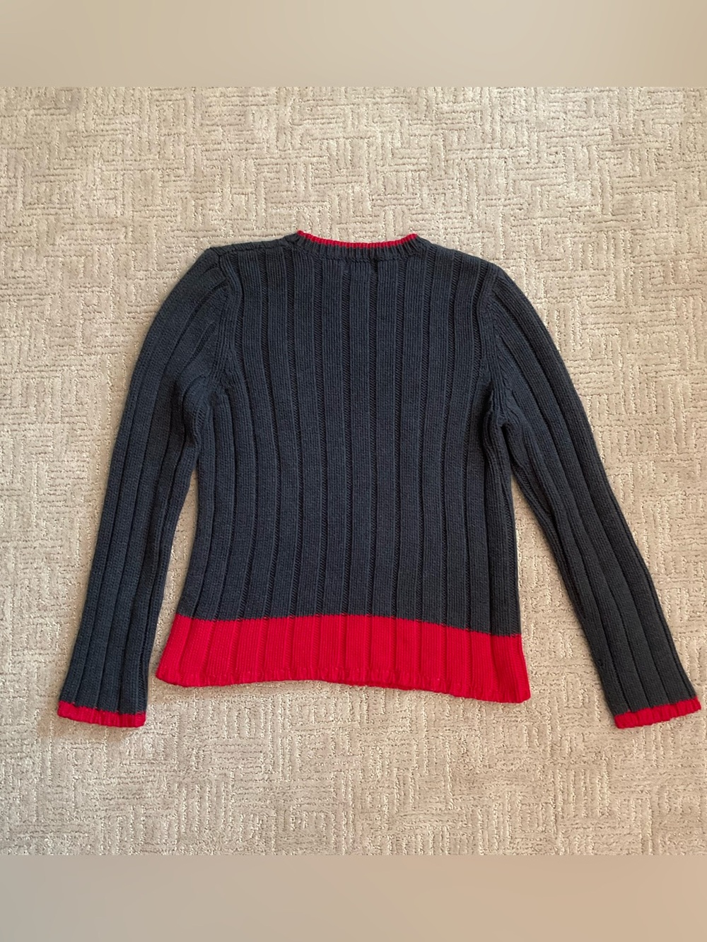 ♦️Vintage Women Polo Jeans Co Ralph Lauren USA Flag Sweater M/L EUC Americana - Picture 3 of 9